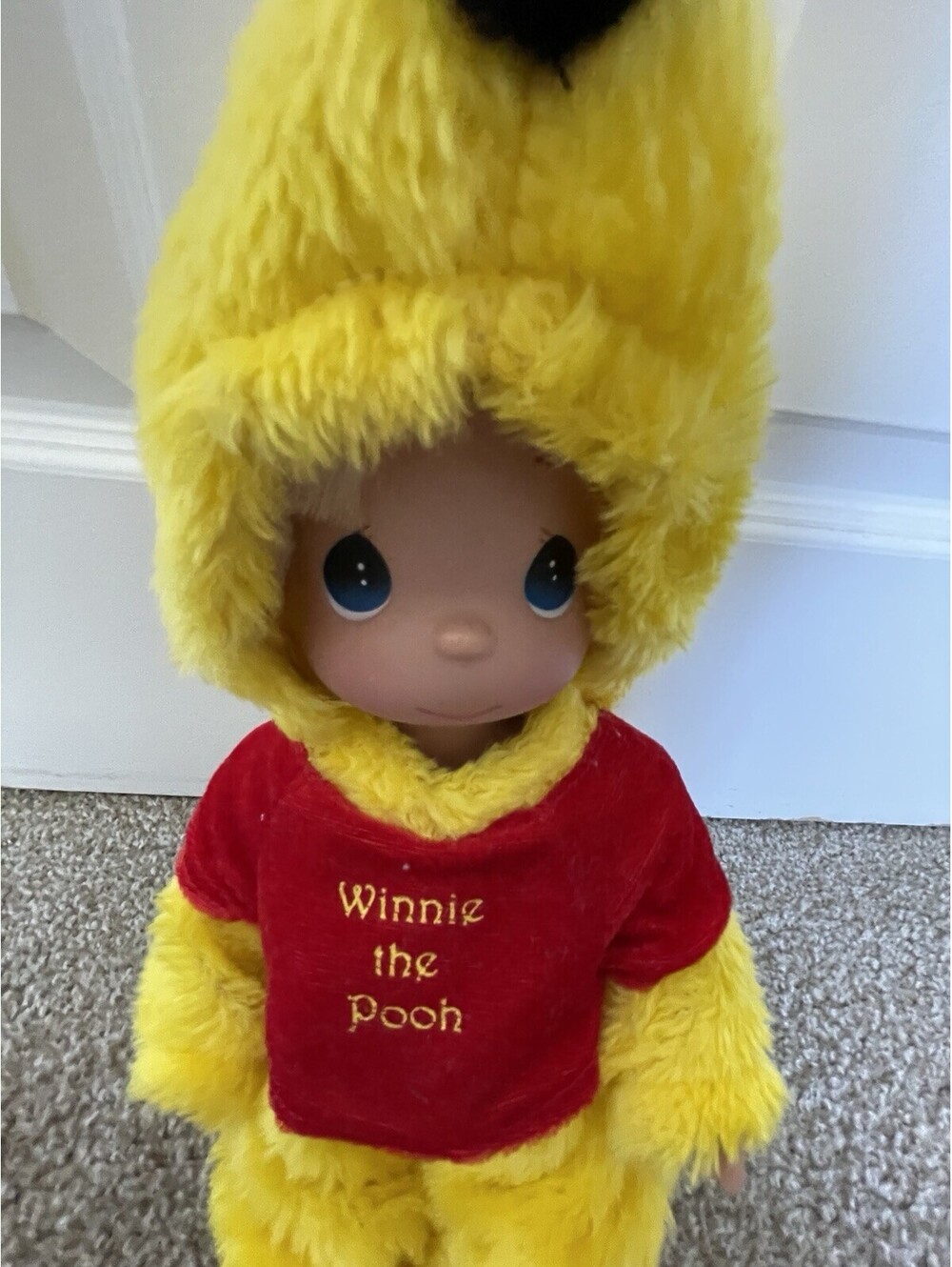 Disney Parks Winnie The Pooh Precious Moments Doll Signed By Artist
